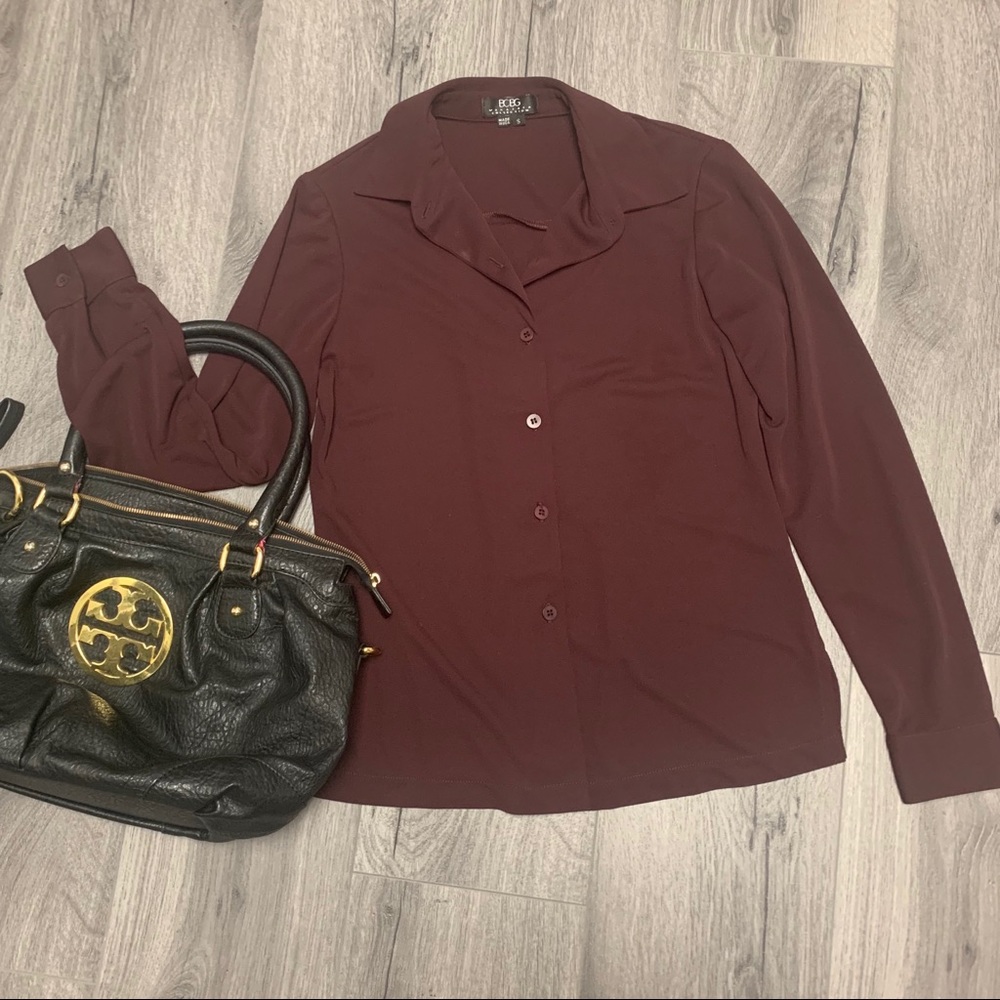 Bcbg Maxazria Collection Button Down Top Size S - image 1